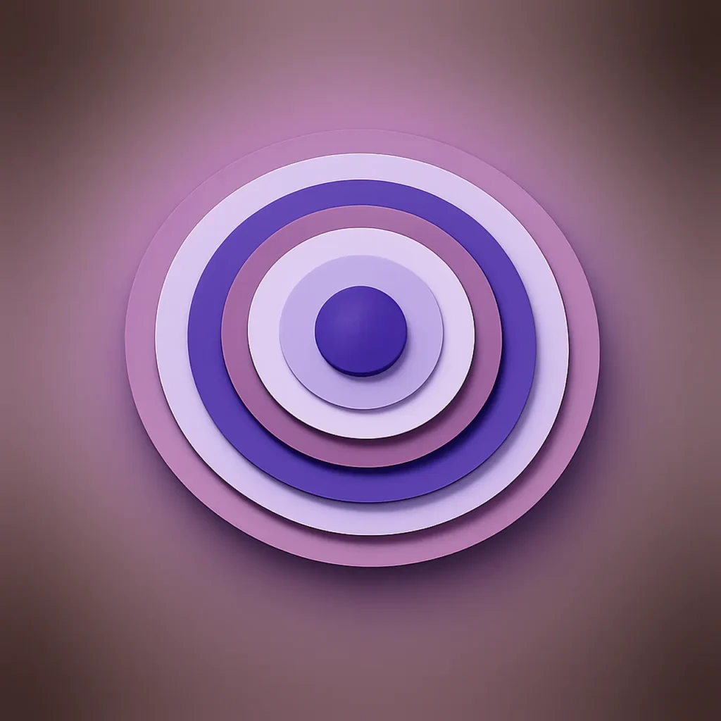 Fast payout non GamStop casinos illustration of radiating concentric speed rings in Material You purple papercraft style